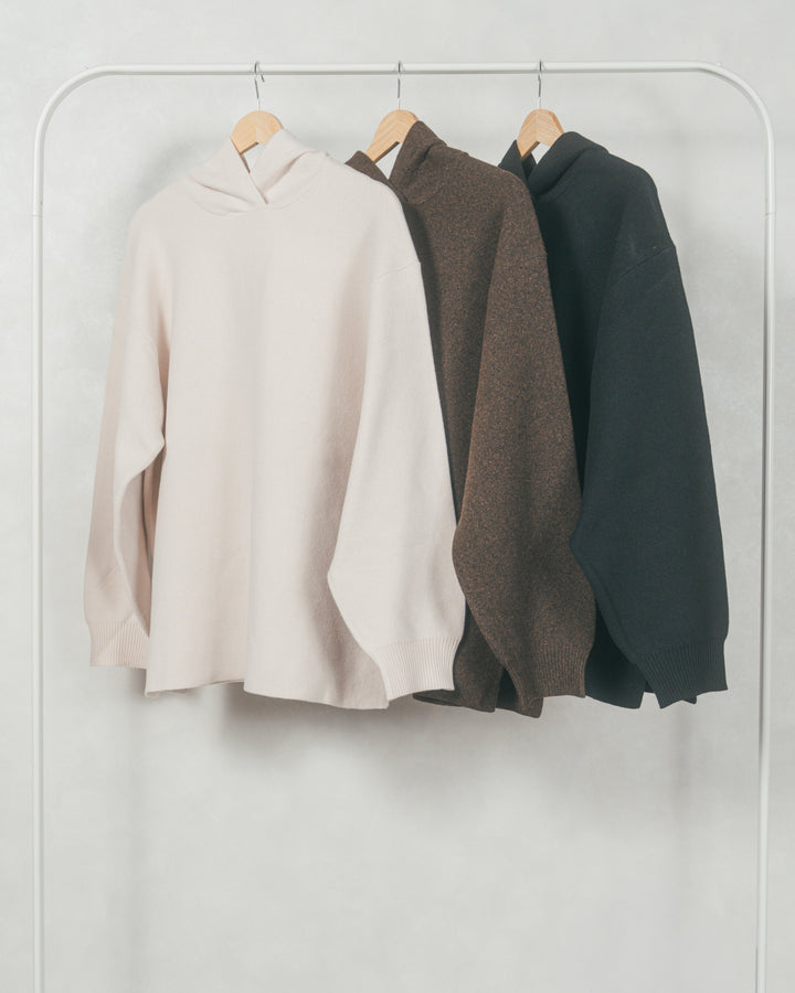 ［SET］Souffleニットフーディー+W-Tuckプリーツロングスカート（2SET）