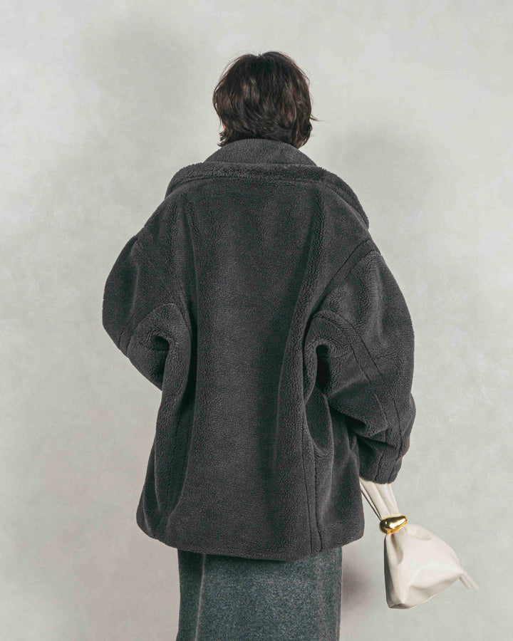 ［SET］テディボア Middleコート+メランジKnitロングワンピース（2SET）