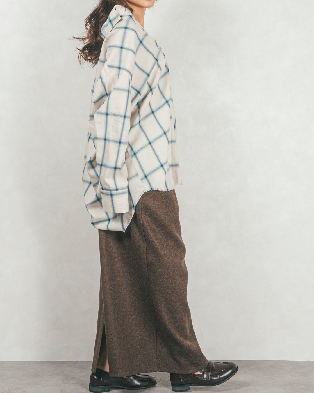 Looseチェックシャツ (OFF)