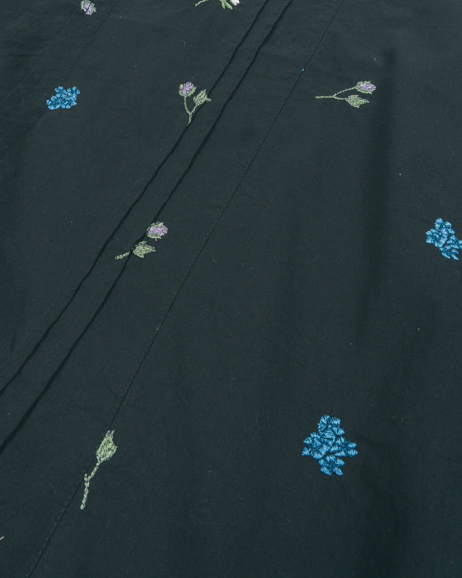［SET］Flower刺繍バルーンノースリブラウス + Flower刺繍チュニックキャミ + Flower刺繍リラックスパンツ（3SET）