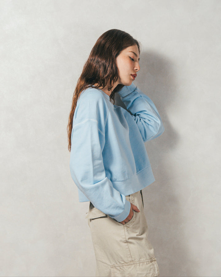 ［SET］ヴィンテージ風裏毛プルオーバー+ピグメントツイルカーゴパンツ（2SET）