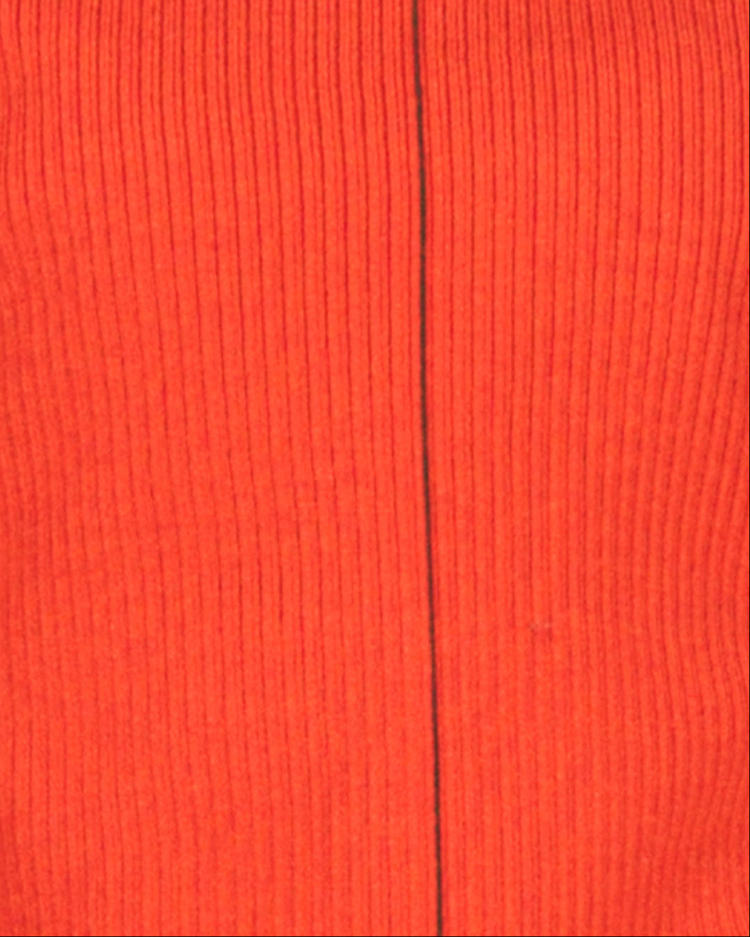 Line Rib クルーネックニット（RED）