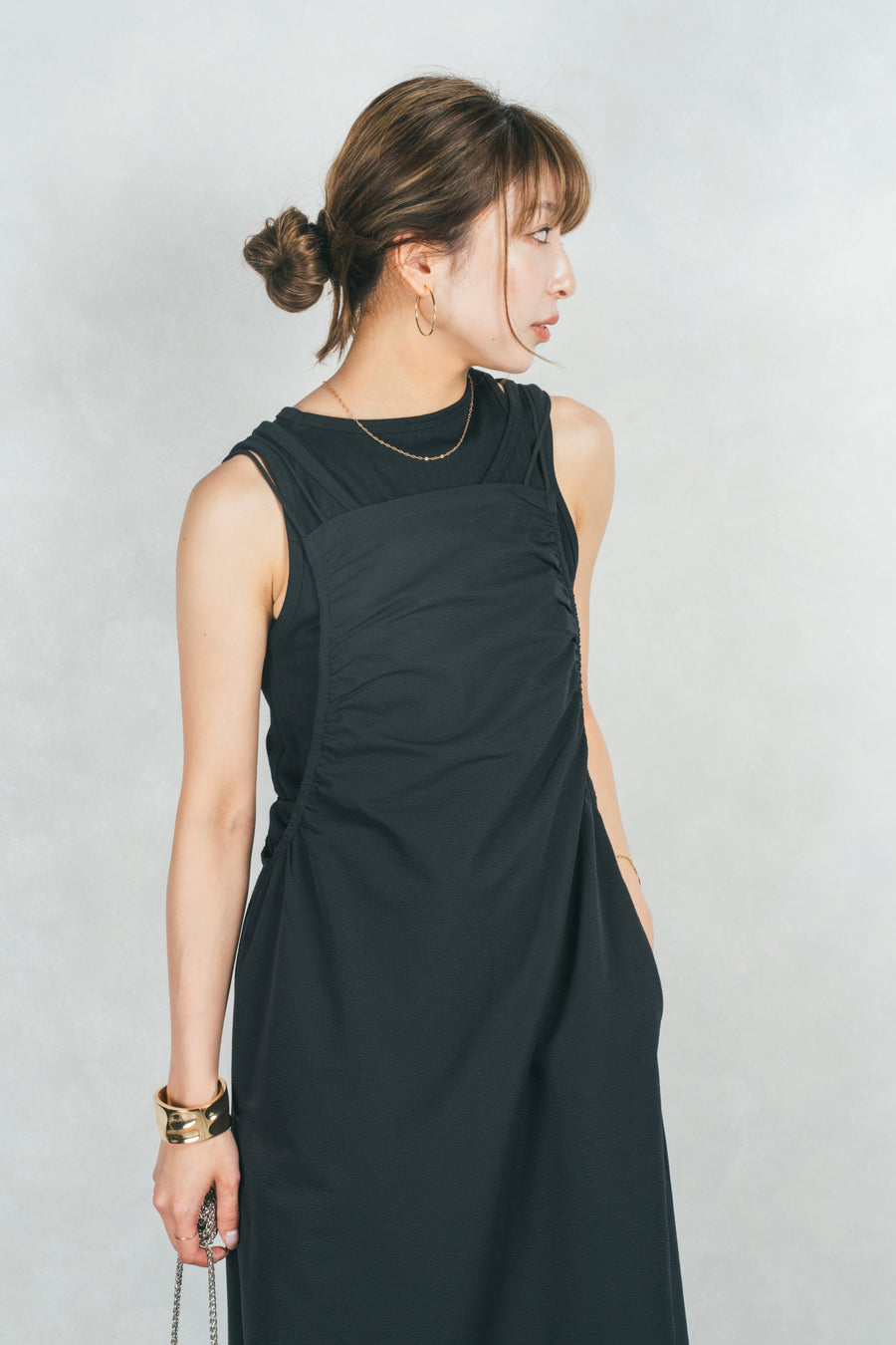 ［SET］シーサイドキャミワンピ+Multi-Way レイヤードタンク（2SET）
