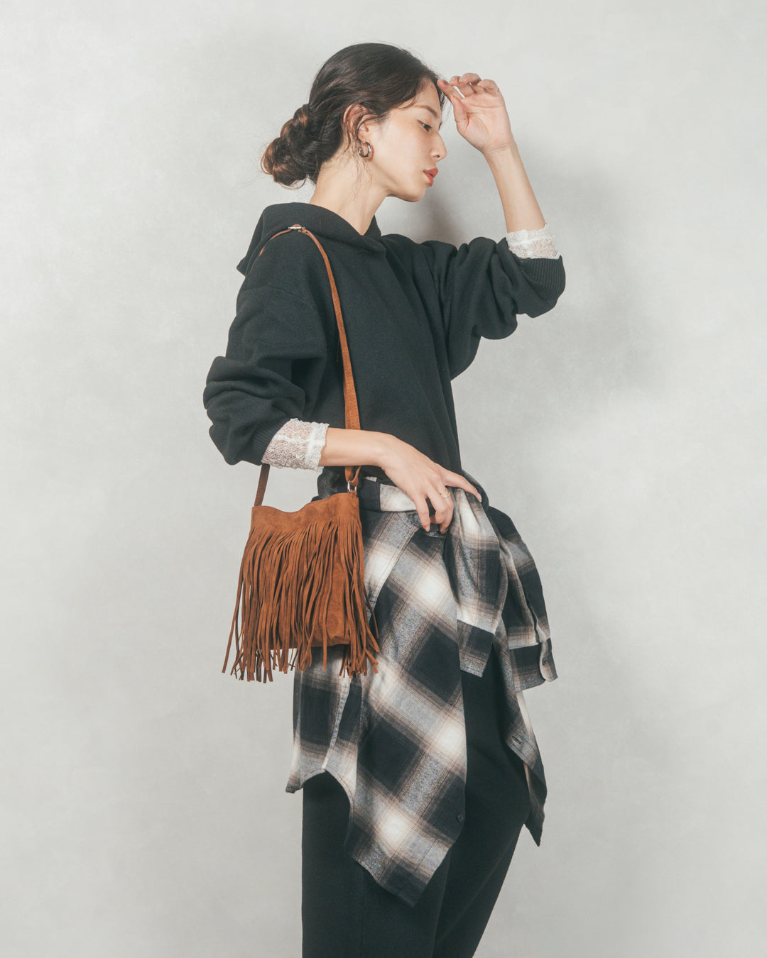 ［SET］Souffleニットフーディー+Souffleニットテパードパンツ（2SET）