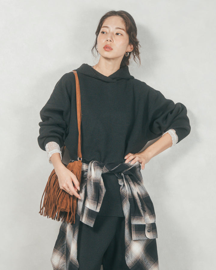 ［SET］Souffleニットフーディー+Souffleニットテパードパンツ（2SET）