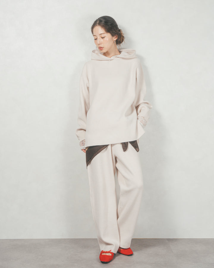 ［SET］Souffleニットフーディー+Souffleニットテパードパンツ（2SET）