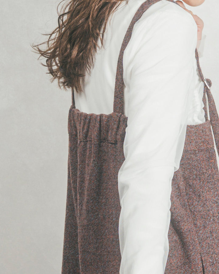 Tweedベロアサロペット (BROWN ORANGE)