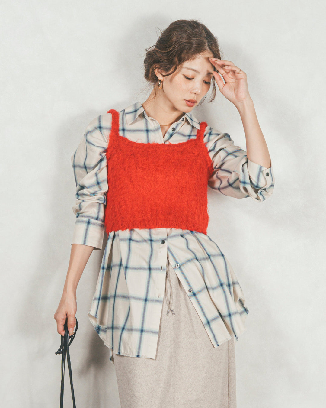 Looseチェックシャツ (OFF)