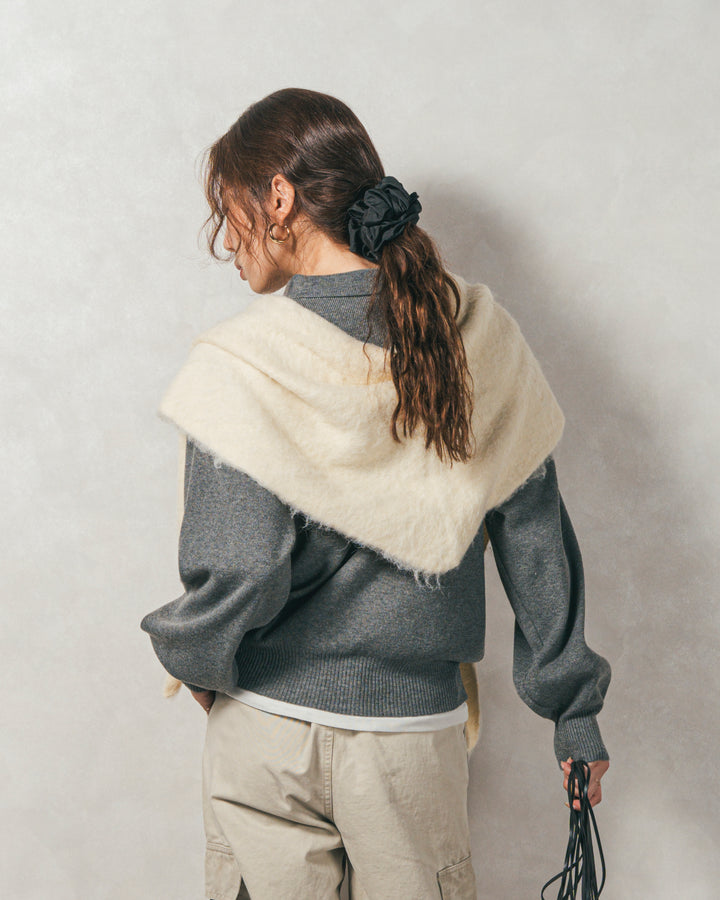 ［SET］ボタンデザインポロニット+ピグメントツイルカーゴパンツ（2SET）