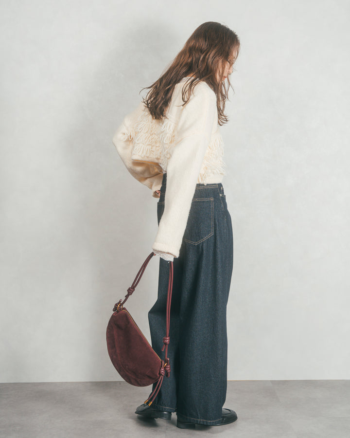 ワイドTuckイージーデニム (ONE WASH)