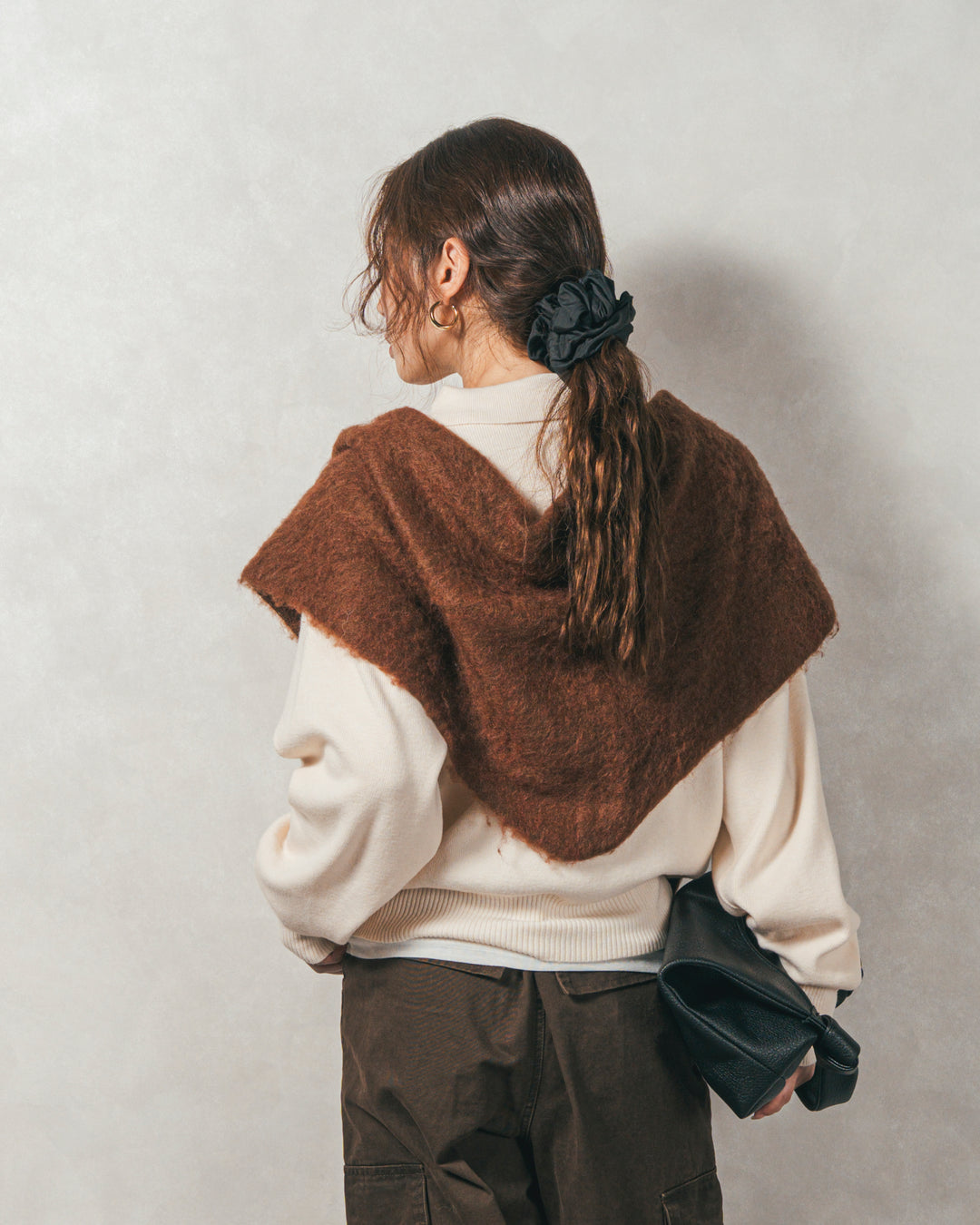 ［SET］ボタンデザインポロニット+ピグメントツイルカーゴパンツ（2SET）