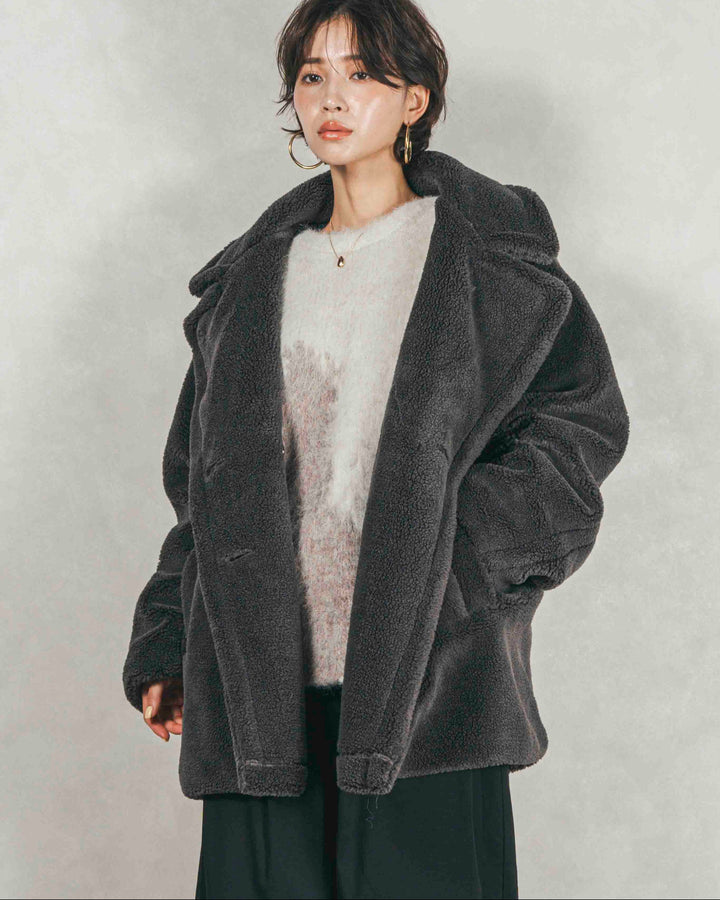 テディボア Middleコート (CHARCOAL GRAY)