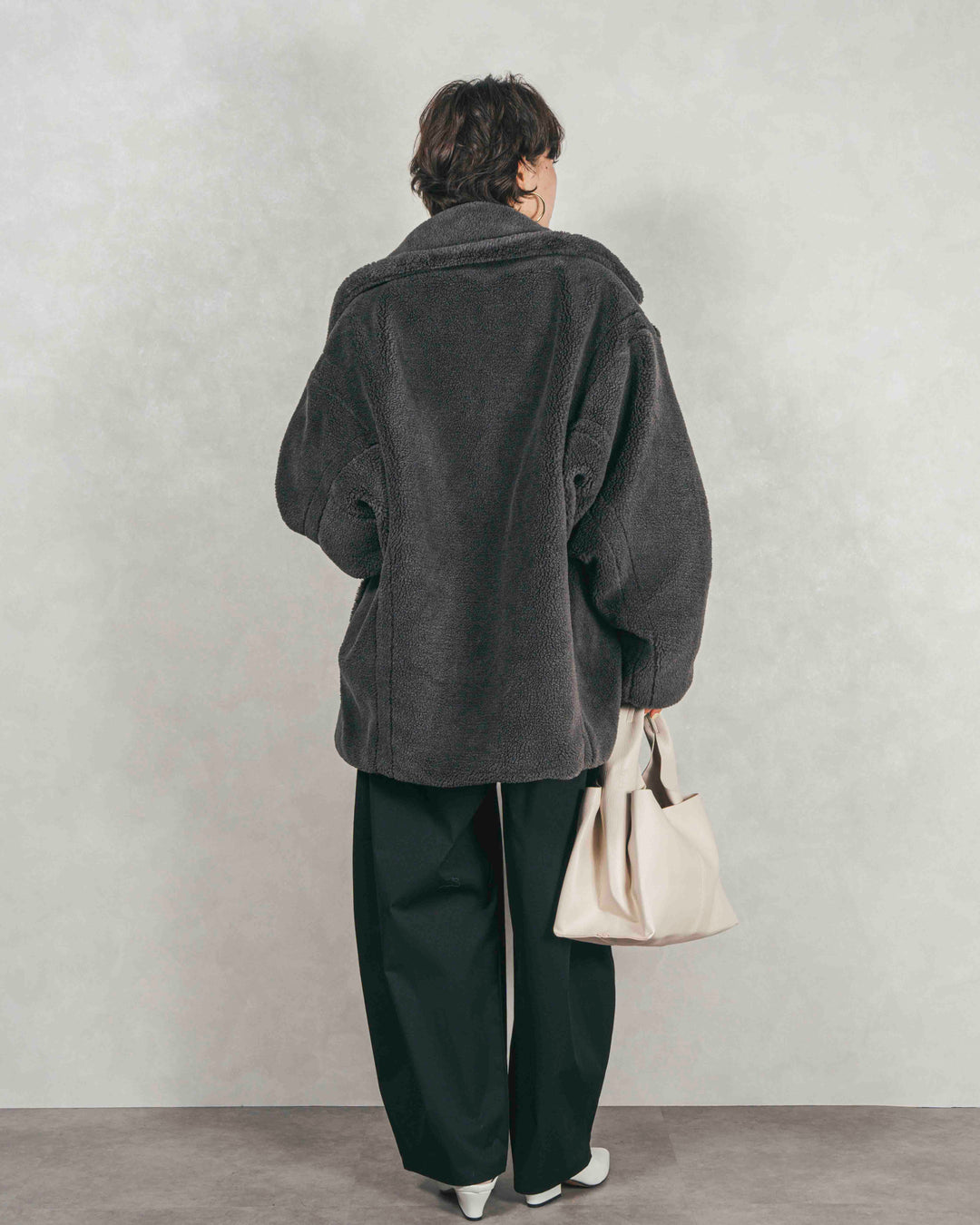 ［SET］テディボア Middleコート+サイドタックコクーンパンツ（2SET）