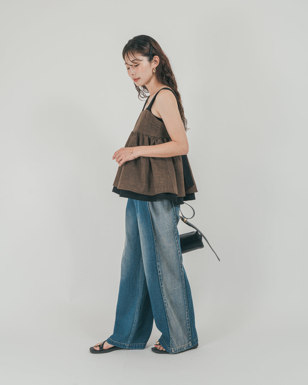 10oz サイドタック リラックスデニムパンツ