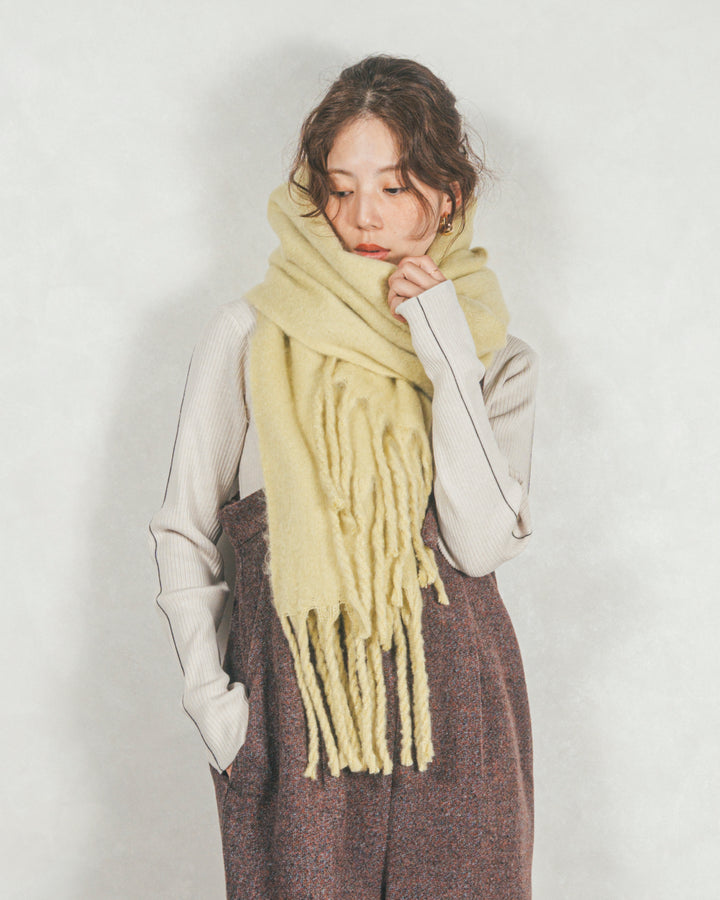 ボリュームフリンジ Shaggyマフラー (PINK)