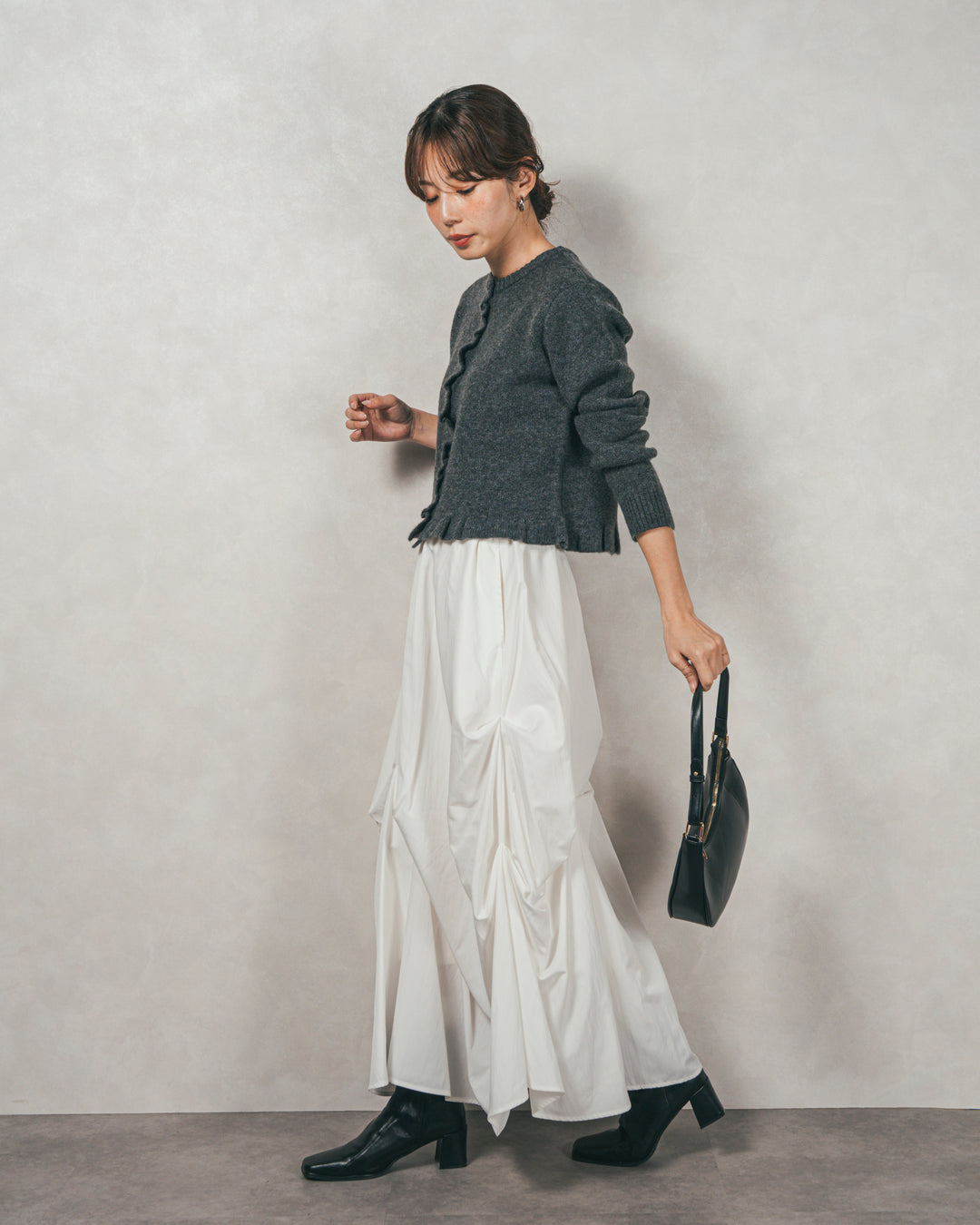 ヴィンテージブロードランダムタックスカート（OFF）