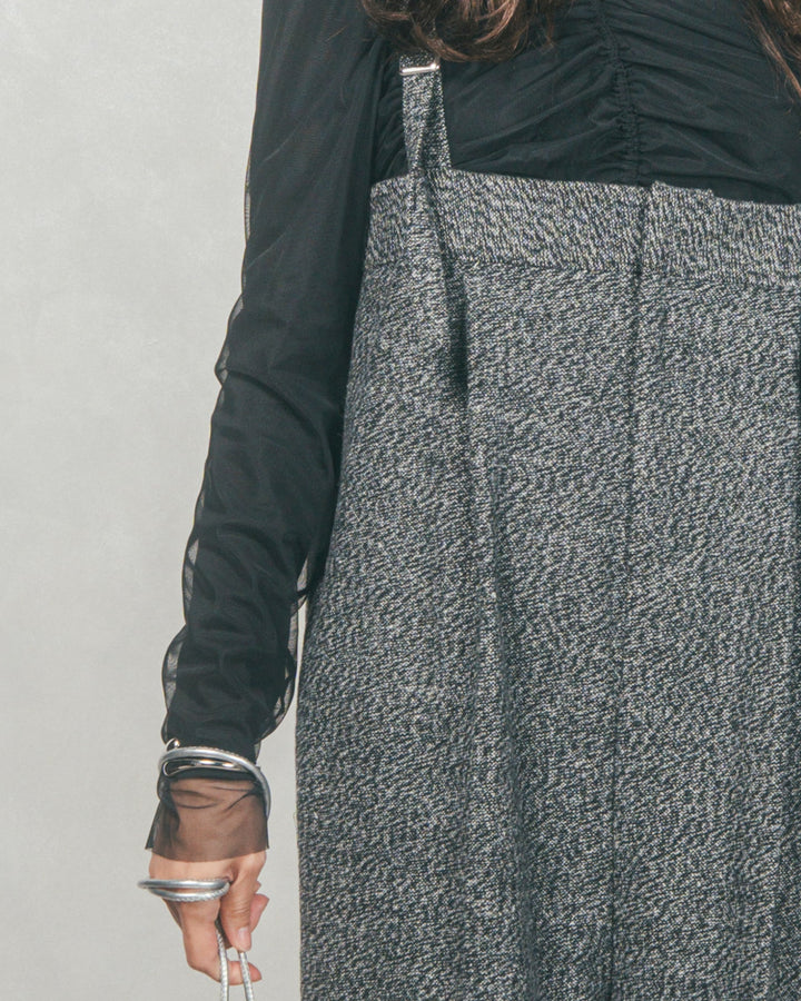 Tweedベロアサロペット (BLACK)