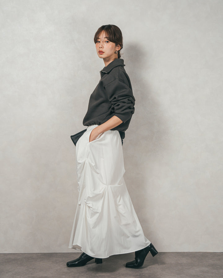 ヴィンテージブロードランダムタックスカート（OFF）