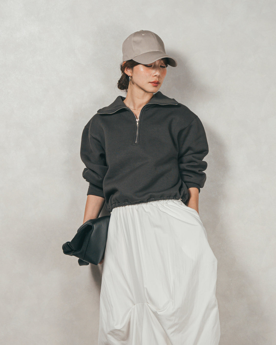 オーバーフィットコットンキャップ（GREIGE）