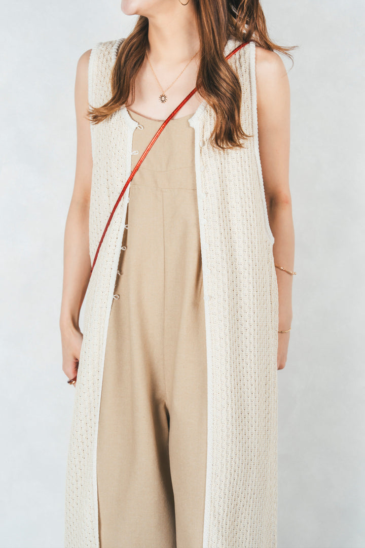Multi-Way ロングジレ(OFF BEIGE）