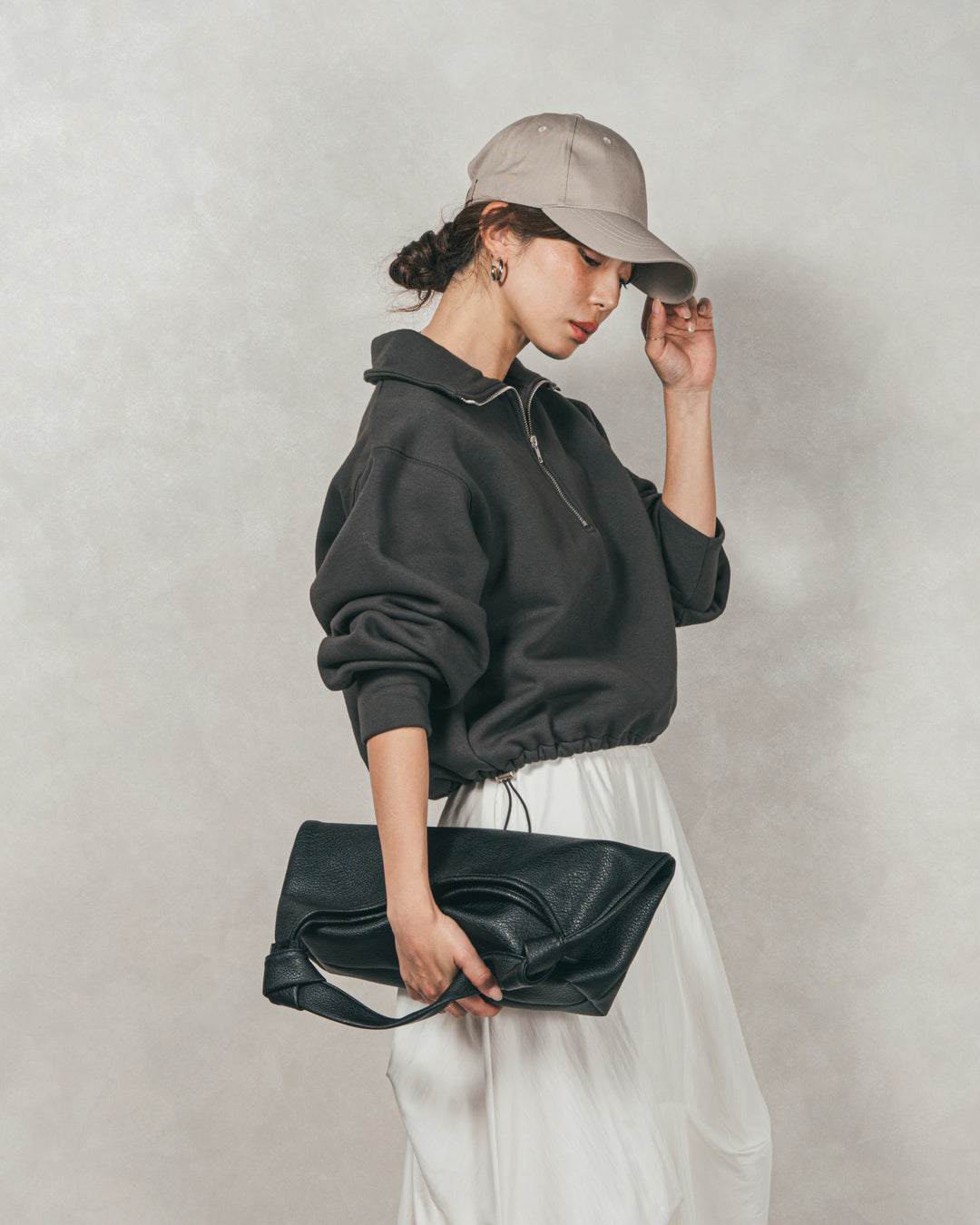 オーバーフィットコットンキャップ（GREIGE）