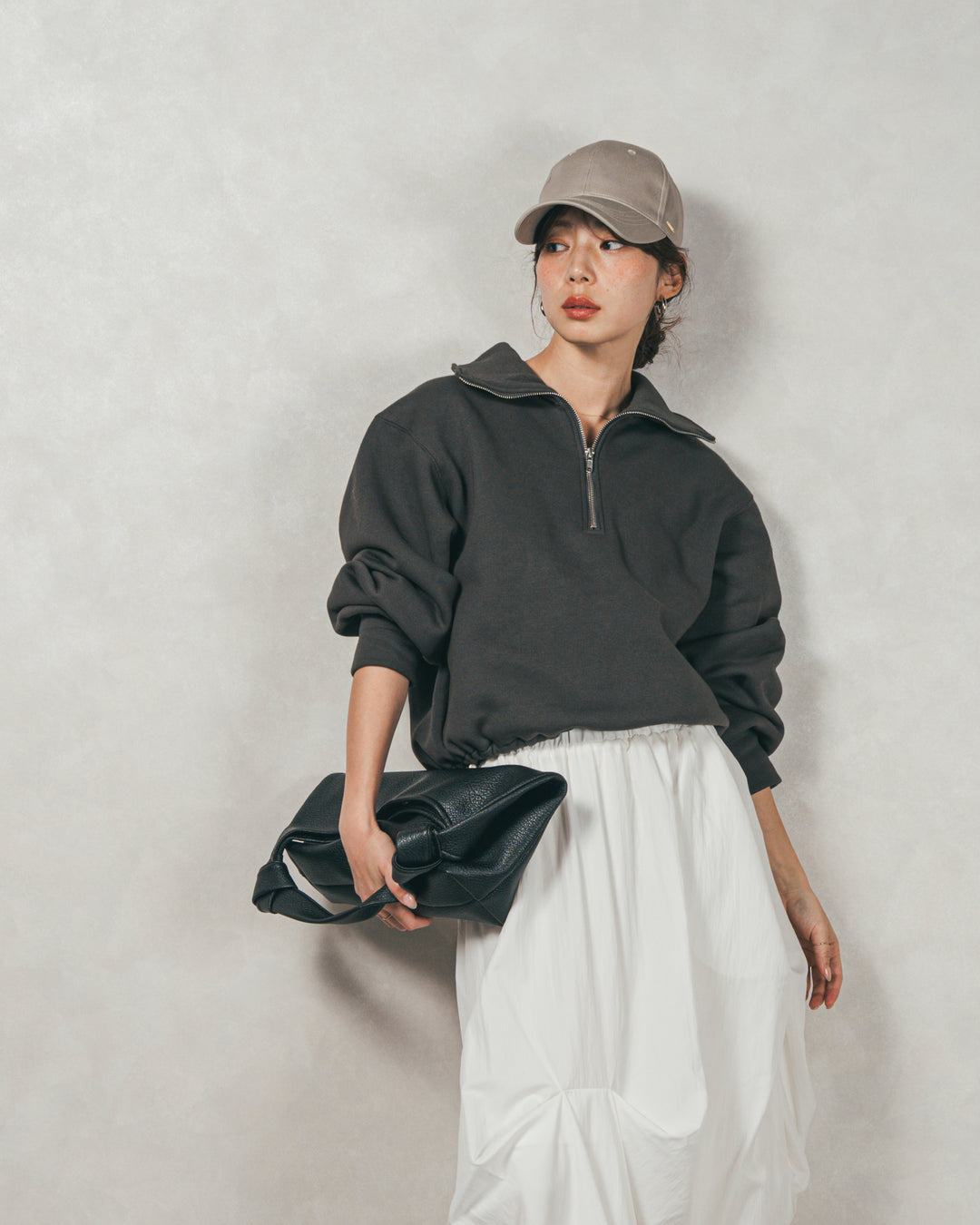 オーバーフィットコットンキャップ（GREIGE）