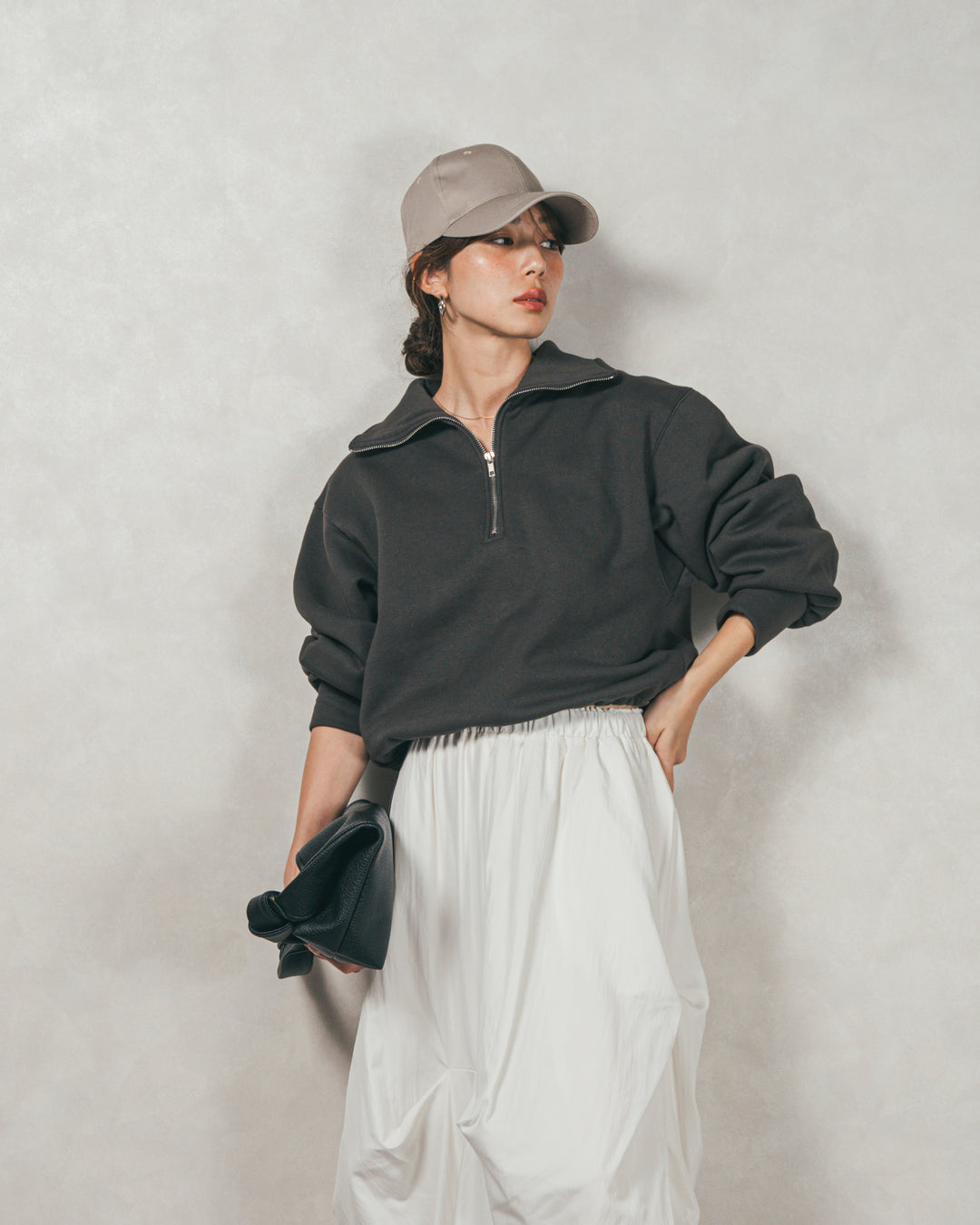 オーバーフィットコットンキャップ（GREIGE）