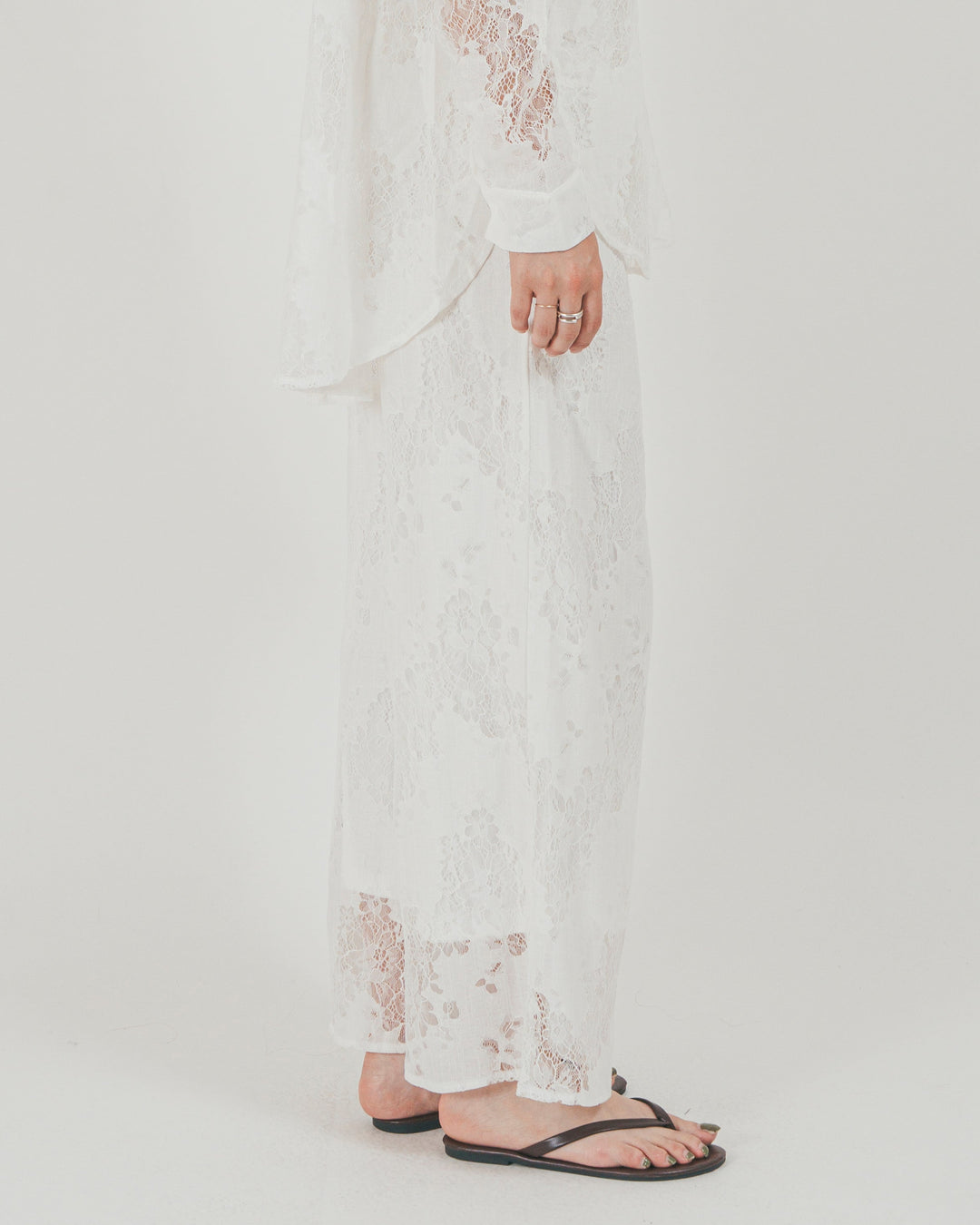 ［SET］Relaxレースシャツ + Relaxレースパンツ + 接触冷感 10oz裾レースデニム（3SET）