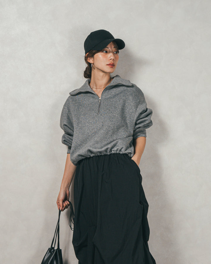 オーバーフィットコットンキャップ（BLACK）