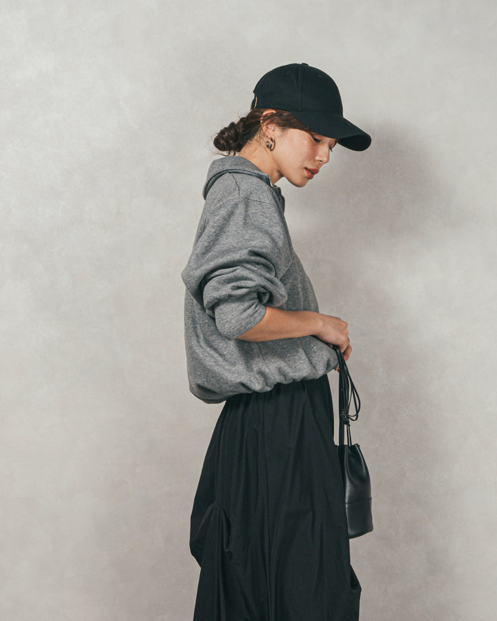 オーバーフィットコットンキャップ（BLACK）