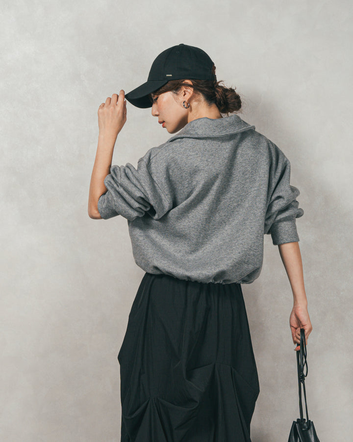 オーバーフィットコットンキャップ（BLACK）