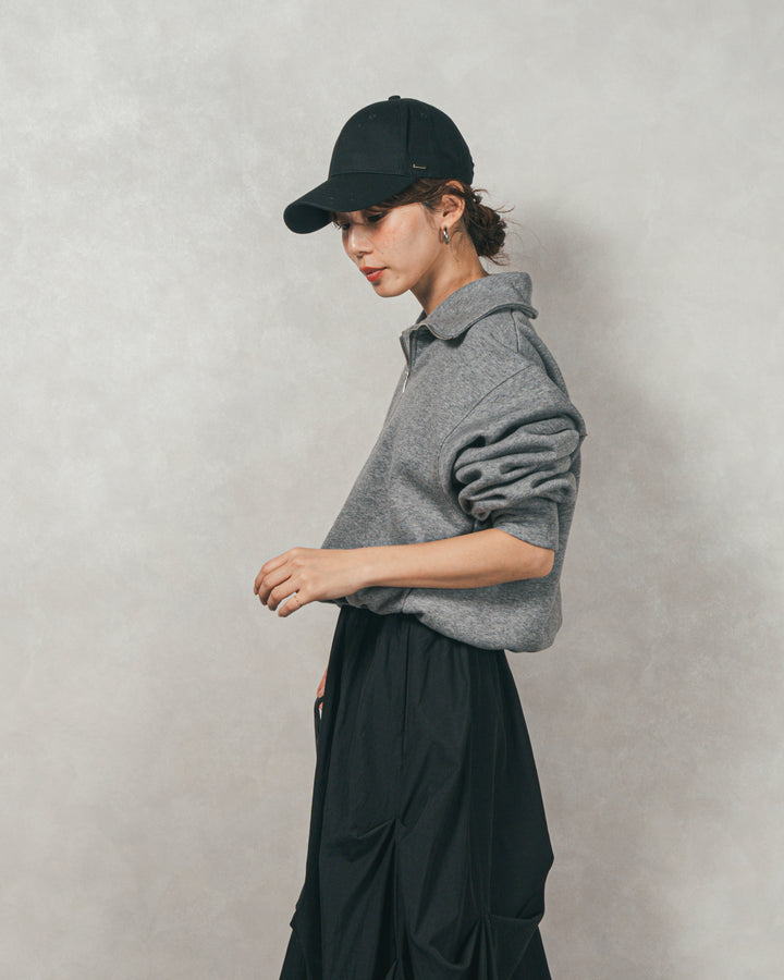 オーバーフィットコットンキャップ（BLACK）