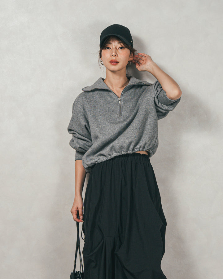 オーバーフィットコットンキャップ（BLACK）