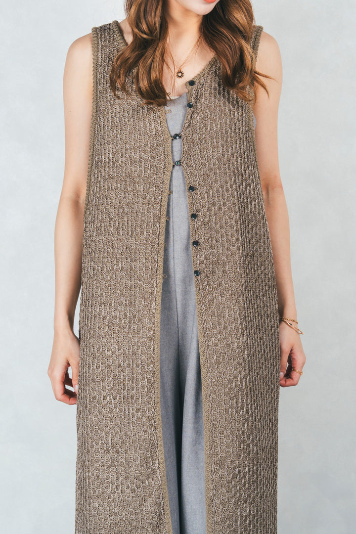 Multi-Way ロングジレ (KHAKI)