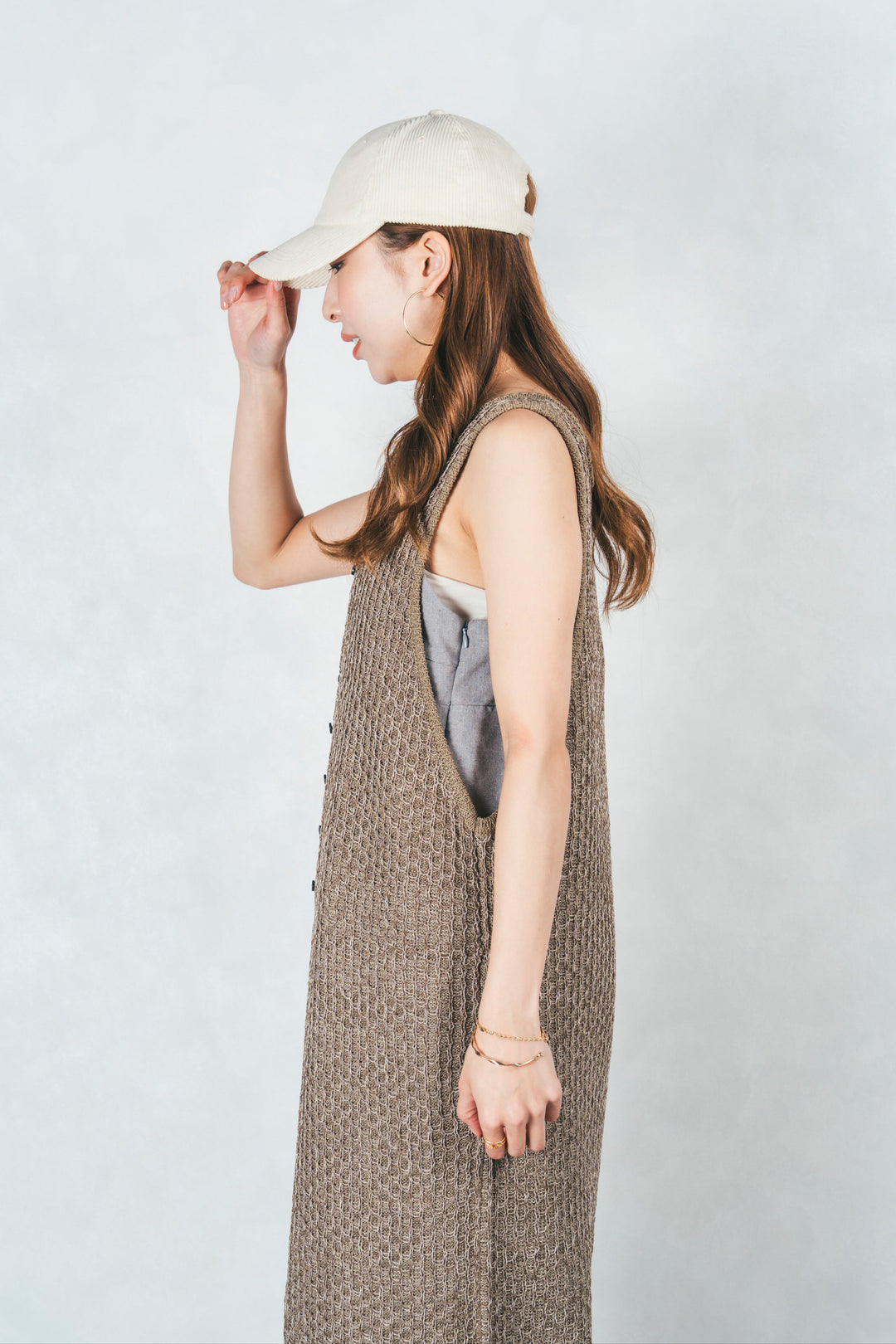 Multi-Way ロングジレ (KHAKI)