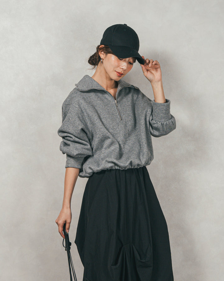 オーバーフィットコットンキャップ（BLACK）