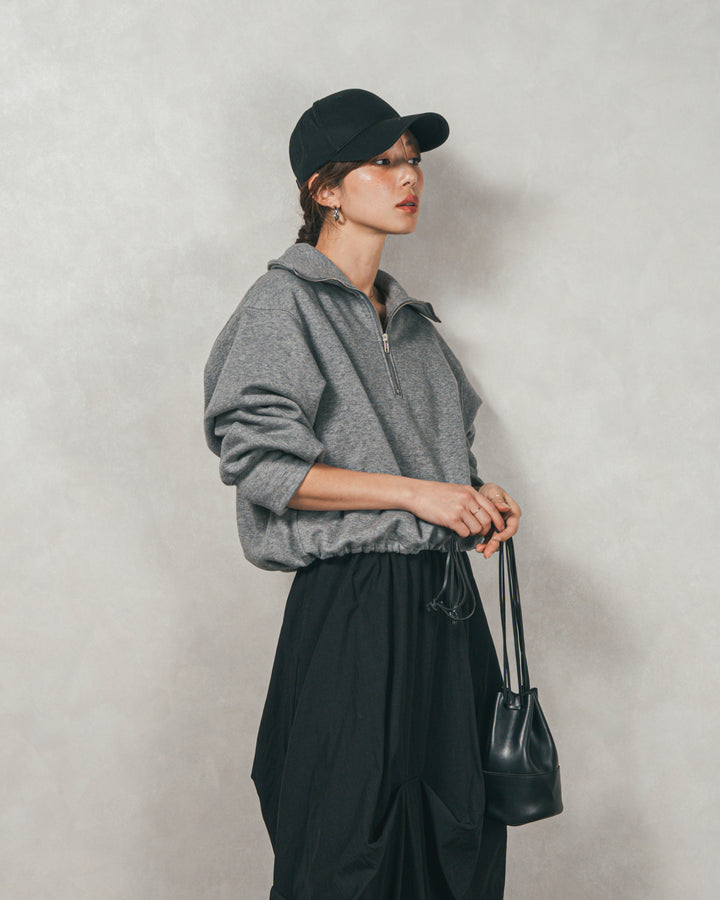 オーバーフィットコットンキャップ（BLACK）