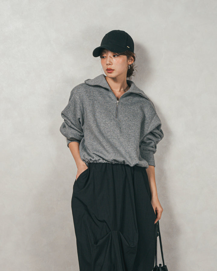 オーバーフィットコットンキャップ（BLACK）