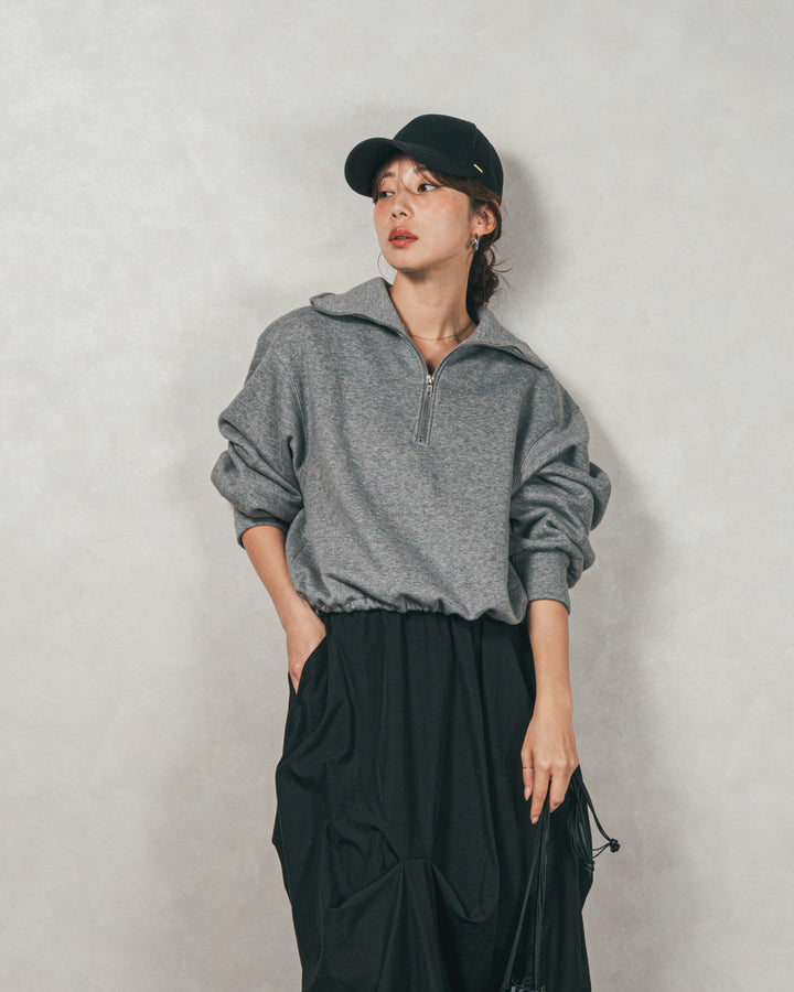 オーバーフィットコットンキャップ（BLACK）