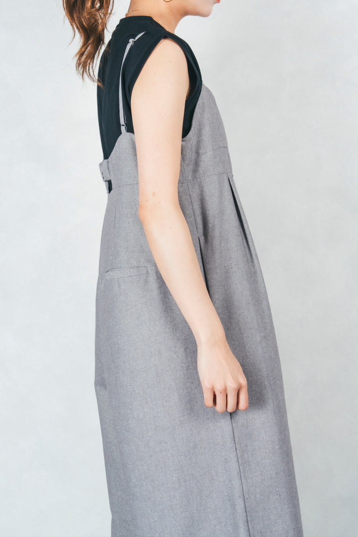 リネンメランジキャミサロペ(GRAY)