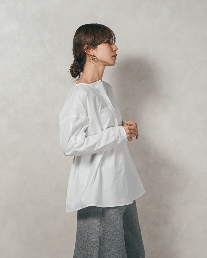 ［SET］カットビスチェxブラウス レイヤードSET+ヴィンテージブロードランダムタックスカート（2SET）