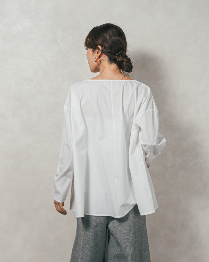 ［SET］カットビスチェxブラウス レイヤードSET+ヴィンテージブロードランダムタックスカート（2SET）