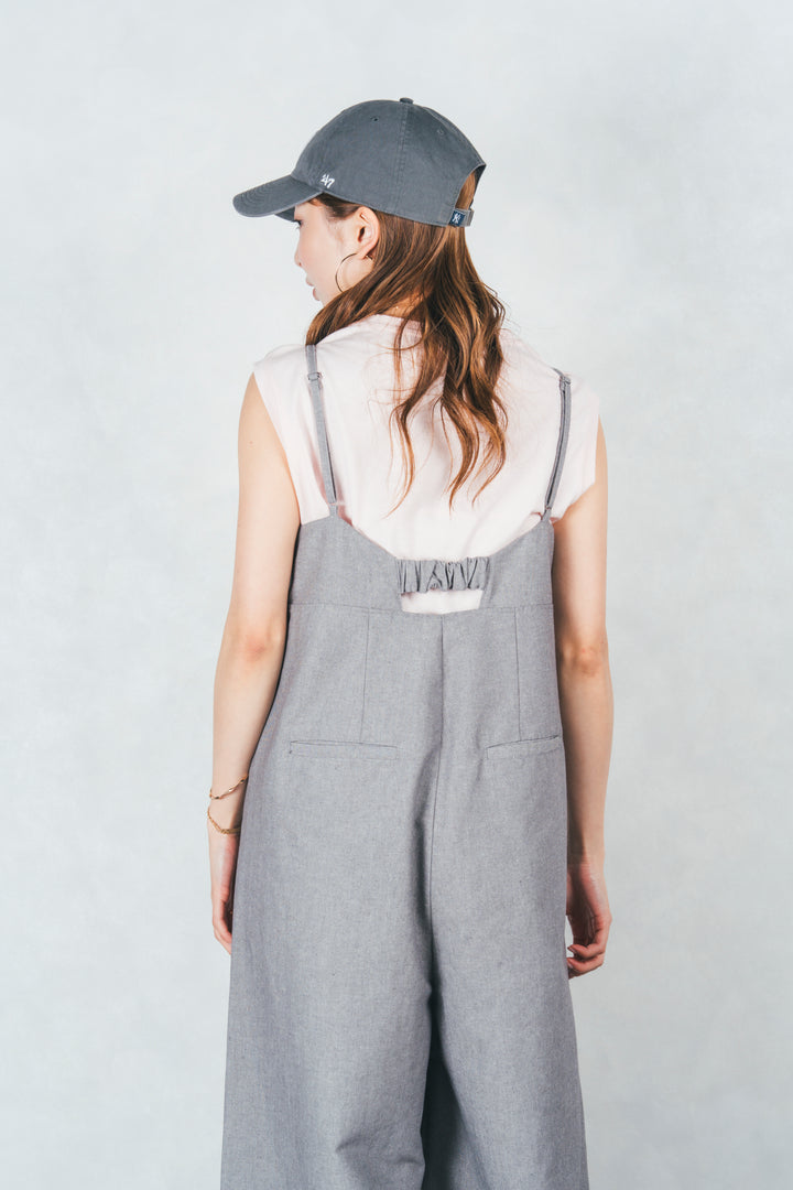 リネンメランジキャミサロペ(GRAY)