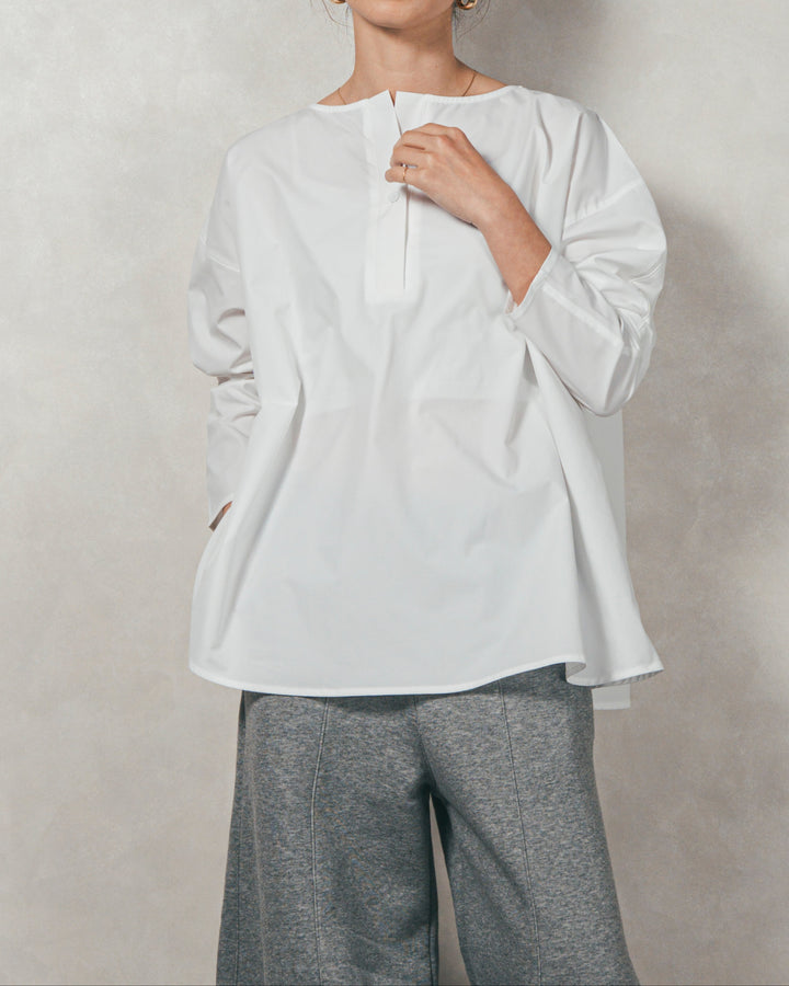 ［SET］カットビスチェxブラウス レイヤードSET+ヴィンテージブロードランダムタックスカート（2SET）