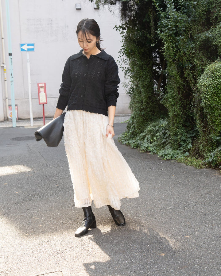 シアーフリルフレアスカート