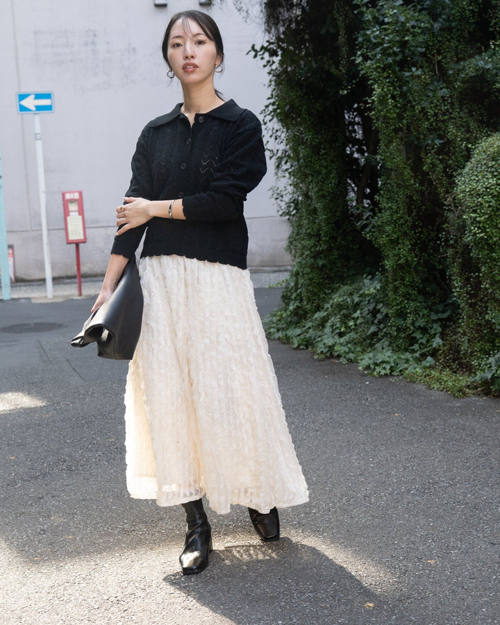シアーフリルフレアスカート