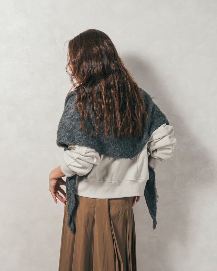 ラメ裏毛ボリュームスリーブトレーナー（OFF）