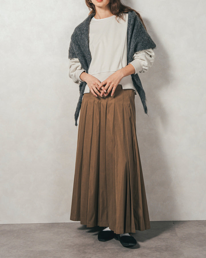 ラメ裏毛ボリュームスリーブトレーナー（OFF）