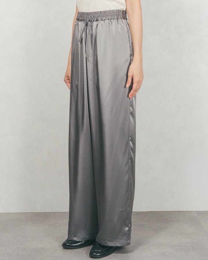 Relaxサテンパンツ (GREY)