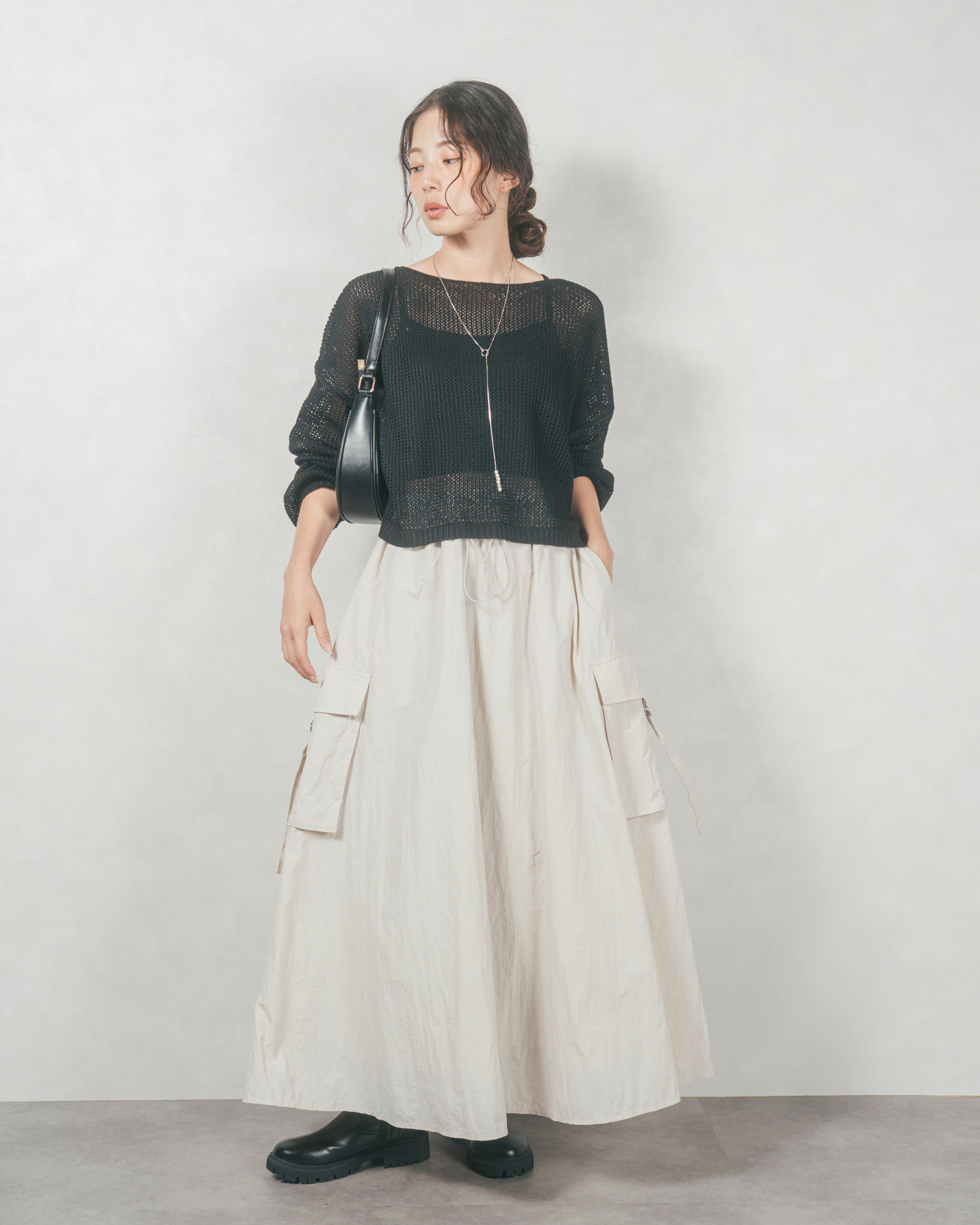 iirot ナイロンスカート iirot ナイロンスカート IIROT】 Slit Skirt – ONENESS ONLINE STORE